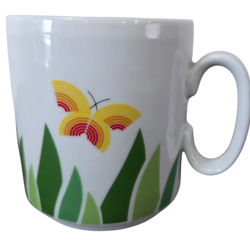 Vintage Small butterfly coffee or tea mug MCM